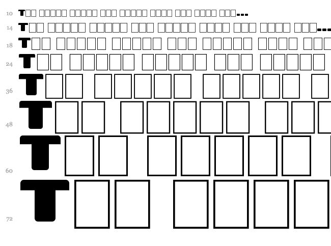 Star Waves font waterfall